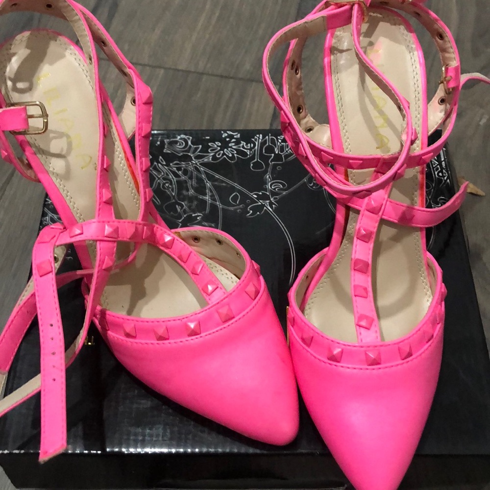 Hot pink heels